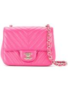 Chanel Pre-owned V Stitch Shoulder Bag - Pink