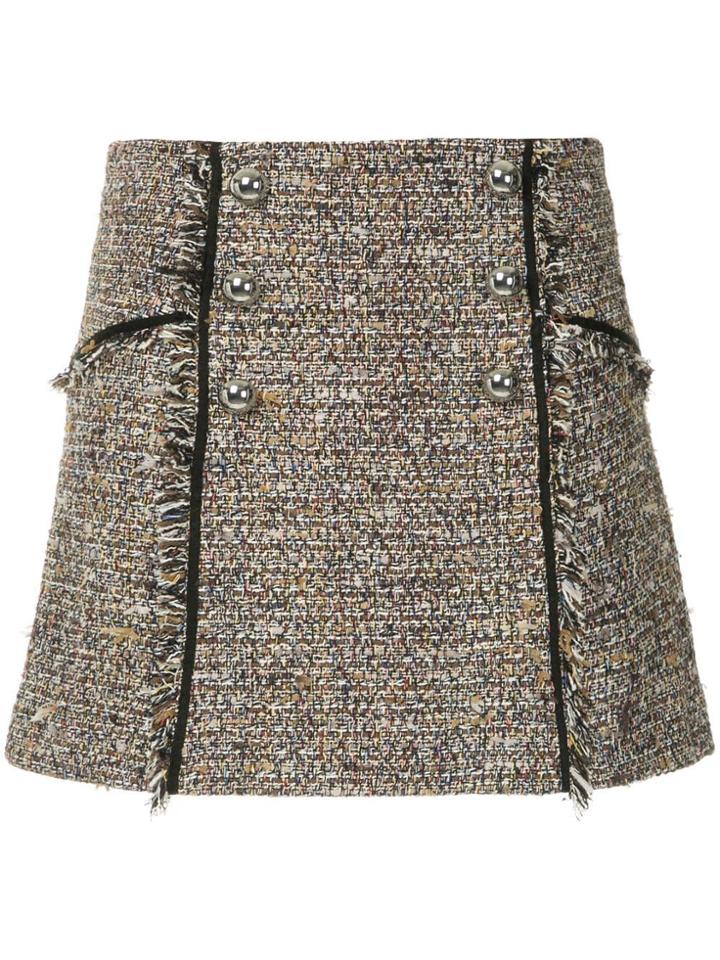 Veronica Beard Tweed Mini Skirt - Multicolour