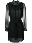 Michael Michael Kors Studded Neck Dress - Black