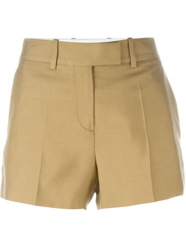 Maison Margiela Tailored Shorts, Women's, Size: 38, Nude/neutrals, Silk/cotton