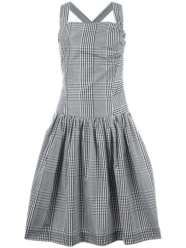 Vivienne Westwood Anglomania Plaid Flared Dress - Black