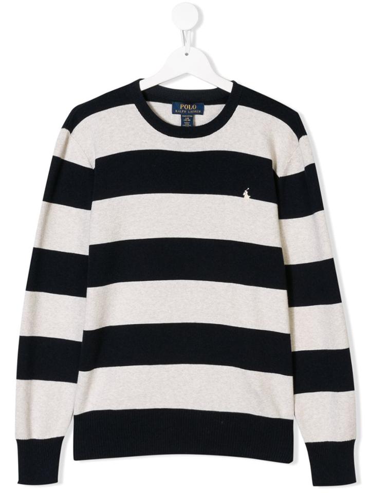 Ralph Lauren Kids Striped Sweater - Blue