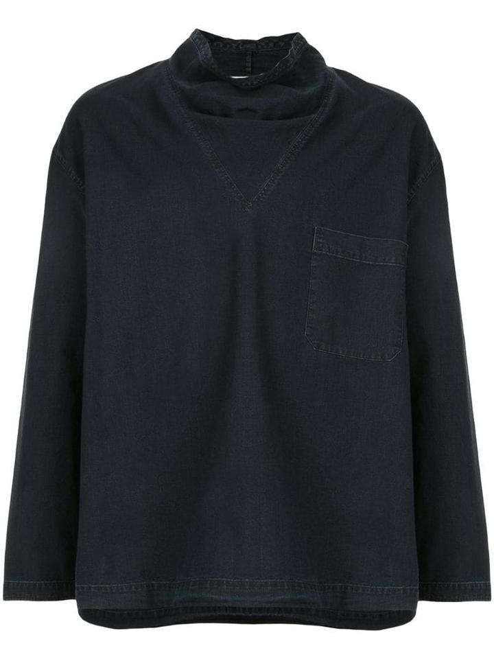 Lemaire Slip-on Denim Shirt - Blue