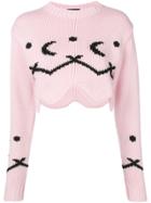 Alanui Cashmere Cutout Sweater - Pink & Purple