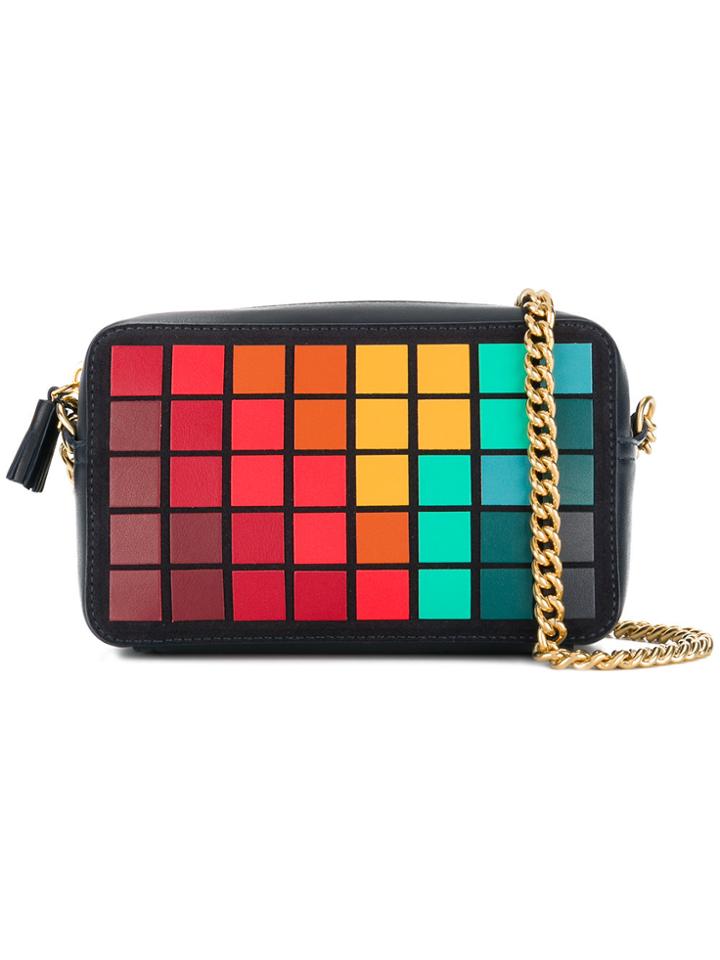 Anya Hindmarch Square Grid Shoulder Bag - Blue