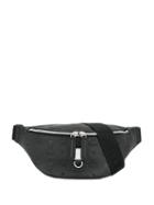 Mcm Furstan Monogrammed Belt Bag - Black