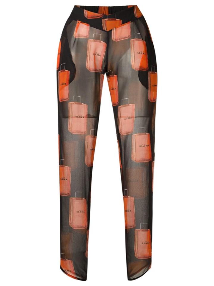 Amir Slama Sheer Tapered Trousers - Black