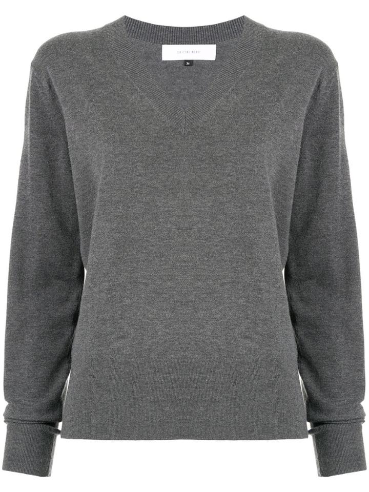 Le Ciel Bleu Knit Top - Grey