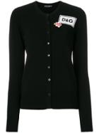 Dolce & Gabbana Logo Patch Cardigan - Black