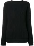 Marc Jacobs Ribbed Knit Jumper - Black