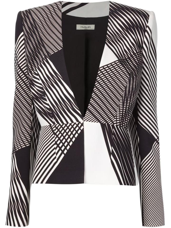 Mugler Graphic Printed Blazer