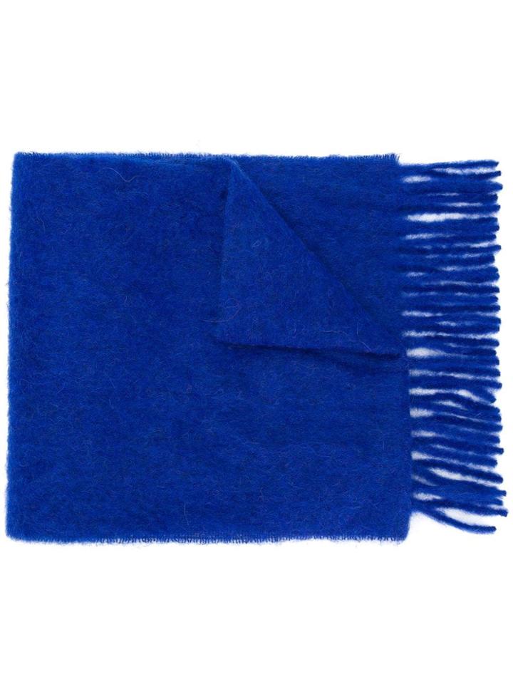 Forte Forte Knitted Scarf - Blue