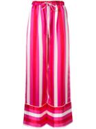 Maggie Marilyn Striped Wide-leg Trousers - Pink