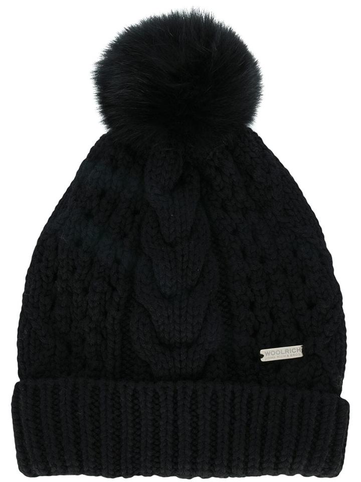 Woolrich Pom-pom Beanie - Black