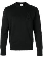 Ami Paris Crewneck A Patch Sweater - Black