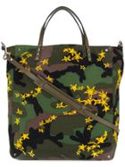 Valentino Camouflage Print Shopper Bag - Green