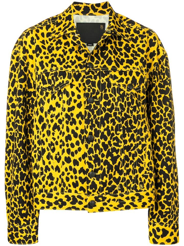 R13 Loose Fit Denim Jacket - Yellow