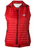 Rossignol Nadine Hooded Gilet, Women's, Size: 38, Red, Polyamide/feather Down/polyester