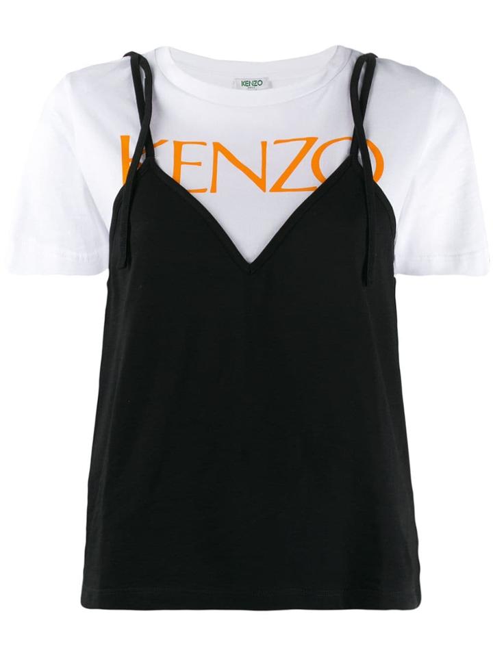 Kenzo Slip-panelled T-shirt - Black