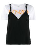 Kenzo Slip-panelled T-shirt - Black