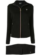Ea7 Emporio Armani Logo Tracksuit Set - Black