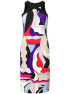 Emilio Pucci Cross Front Vallauris Print Dress - Purple