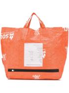 Takahiromiyashita The Soloist Printed Tote Bag - Orange