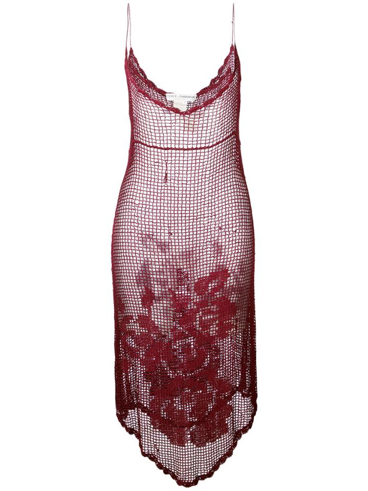 Dolce & Gabbana Vintage Strappy Dress - Red