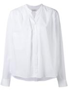 Lemaire - Band Collar Shirt - Women - Cotton - 40, White, Cotton