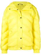 Perfect Moment Buttoned Puffer Jacket - Yellow