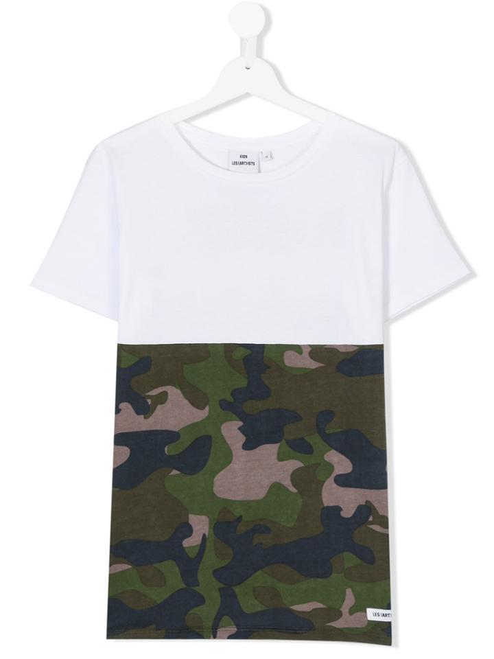 Les (art)ists Kids Camouflage Margiela Print T-shirt - White