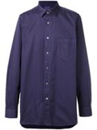 Paul Smith Garment Dyed Pocket Shirt, Men's, Size: Medium, Blue, Cotton