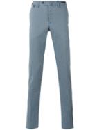 Pt01 - Slim Fit Chino Trousers - Men - Cotton/spandex/elastane - 50, Blue, Cotton/spandex/elastane