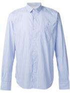 Officine Generale Striped Shirt, Men's, Size: Xxl, Blue, Cotton