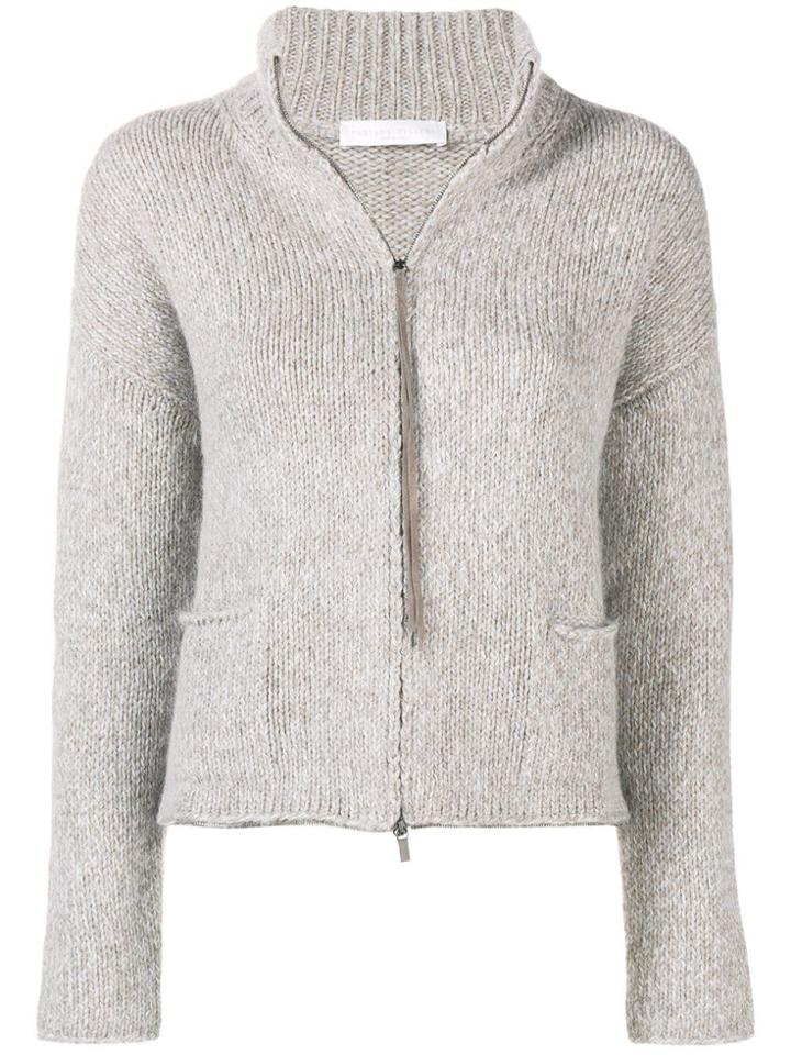 Fabiana Filippi Zip Sweater - Nude & Neutrals