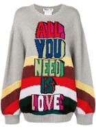 Stella Mccartney All Together Now All You Need Is Love Jumper - Grey