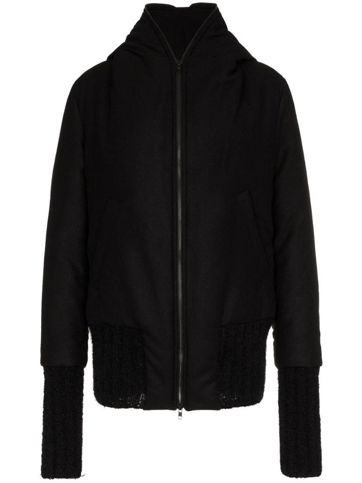 Ann Demeulemeester Oversized Hooded Jacket - Black
