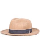 Eleventy Woven Bowler Hat, Men's, Size: 58, Nude/neutrals, Paper/cotton