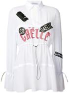 Gaelle Bonheur Drawstring Detail Shirt - White