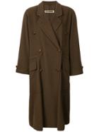Jil Sander Vintage Double-breasted Coat - Brown