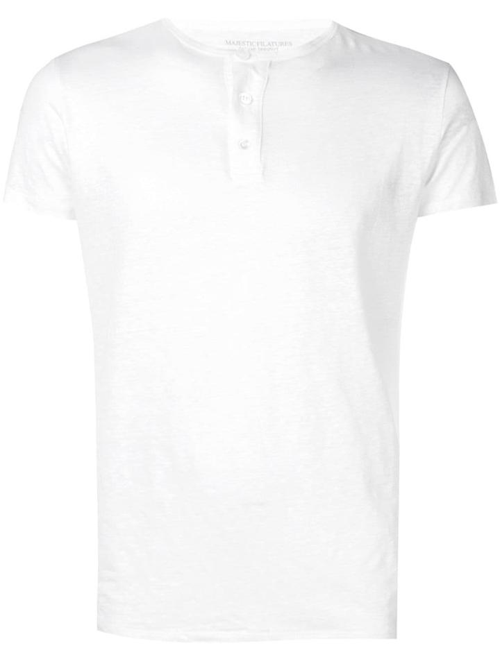Majestic Filatures Buttoned T-shirt - White