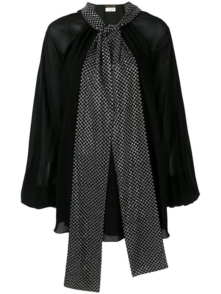 Saint Laurent Silk Blouse - Black