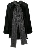 Saint Laurent Silk Blouse - Black