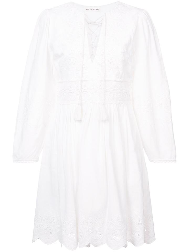 Ulla Johnson Scalloped Hem Dress - White