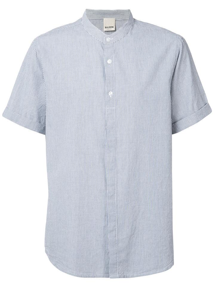 Baldwin Mandarin Collar Shirt, Men's, Size: Medium, Blue, Cotton