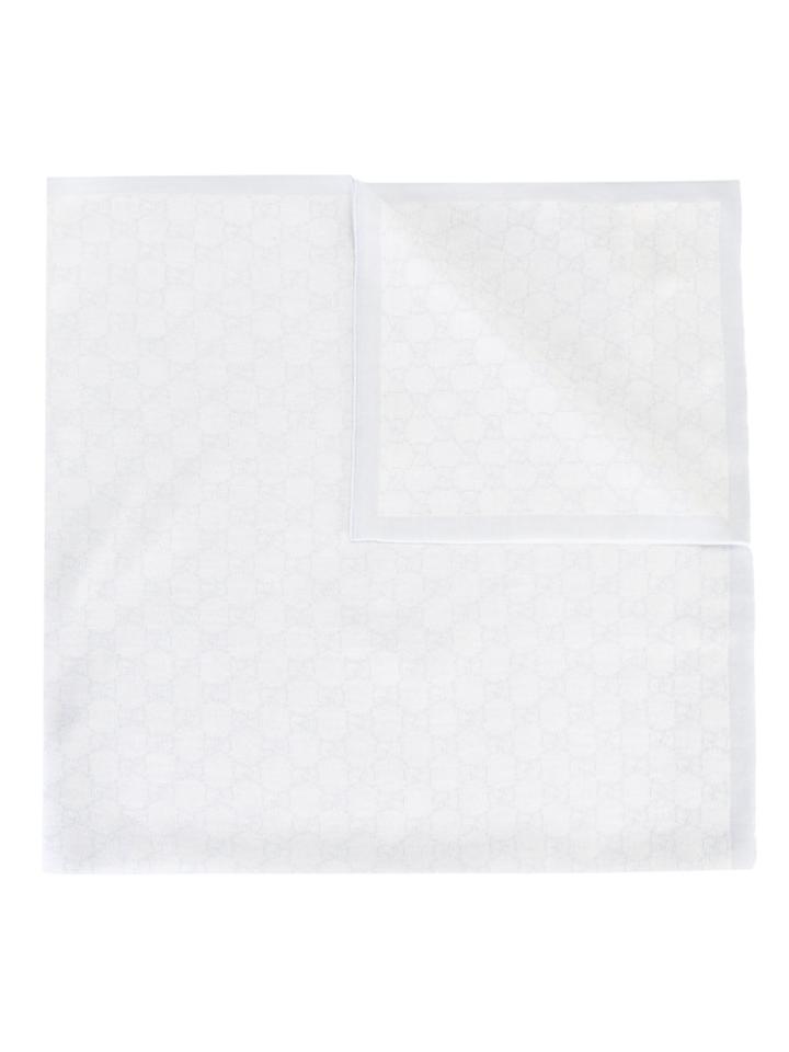 Gucci Kids - Gg Supreme Scarf - Kids - Wool - One Size, Blue