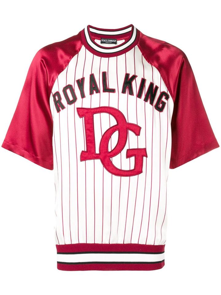 Dolce & Gabbana Baseball-style Raglan Top - White