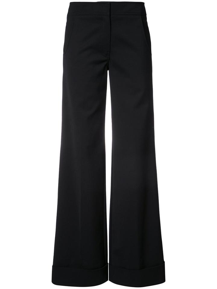 Derek Lam Wide Cuff Trouser - Black