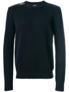 Les Hommes Zipped Detail Jumper - Blue