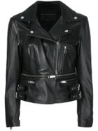 Ermanno Scervino Fitted Biker Jacket - Black